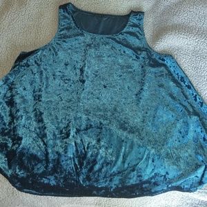 Crushed Velvet Tank Top